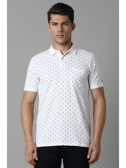 Louis Philippe - Men Printed Polo T-Shirt