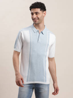 Turtle - Men Pure Cotton Slim Fit Dobby Polo T-Shirt