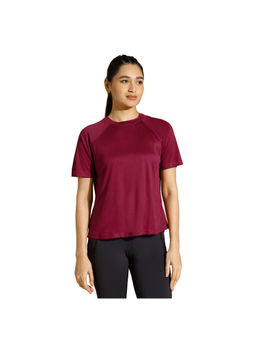 Silvertraq - Traqfit Raglan Dark Cherry Maroon T-Shirt