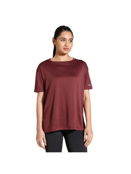 Silvertraq - Flowfit Oversized Plum Wine T-Shirt