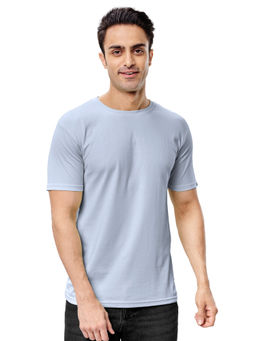 The Souled Store - Supima Cotton Powder Blue Supima T-shirt For Mens
