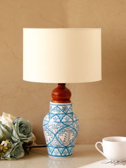 Unravel India - Ceramic Table Lamp with Shade