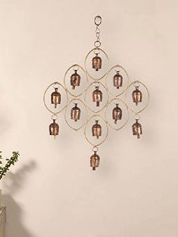 Unravel India - 12 Copper Bells Wind Chime