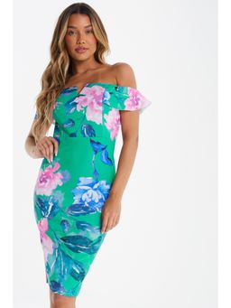 Quiz Clothing - Jade Bardo Knee Dress