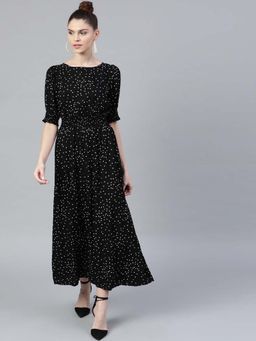 STREET 9 - Women Black Rayon Dress