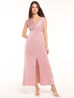 Cover Story - Women Pink Satin Dress
