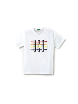 United Colors of Benetton - Boys Printed Round Neck T-Shirt