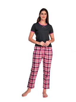 evolove - Womens Cotton Nightsuit - Multi-Color (Set of 2)