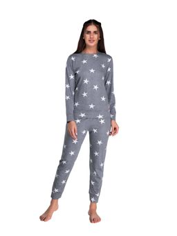 evolove - Womens Cotton Nightsuit - Grey (Set of 2)