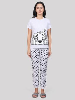 evolove - Womens Cotton Nightsuit - Black (Set of 2)