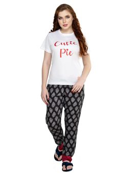 evolove - Womens Cotton Nightsuit - White (Set of 2)