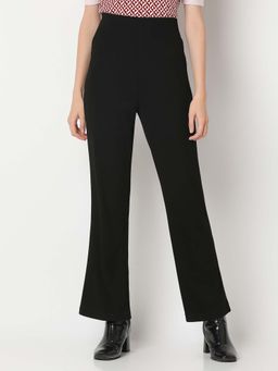 VERO MODA - Black High Rise Boot Cut Trouser