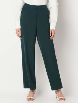 VERO MODA - Green High Rise Straight Trouser