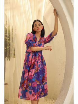 STTAVOSS - Multi-Colour Printed Meryl Dress