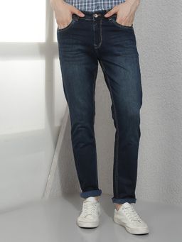 CRIMSOUNE CLUB - Navy Blue Men Jeans