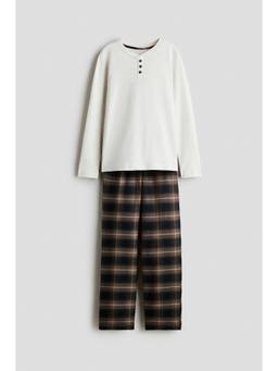 H&M - Boys White Cotton Pyjama and Top