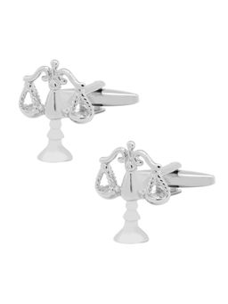 The Tie Hub - Law Weighing Scale Silver Cufflinks