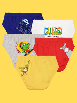 Nusyl - Multi-Color Boys Printed Briefs (Pack of 5)