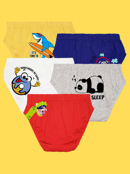 Nusyl - Multi-Color Boys Printed Briefs (Pack of 5)