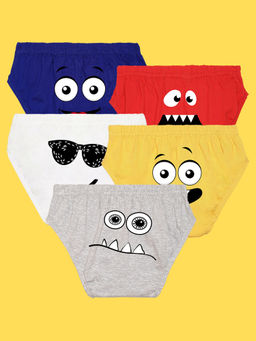 Nusyl - Multi-Color Boys Printed Briefs (Pack of 5)