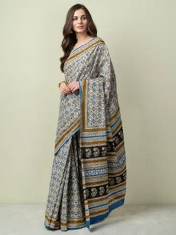 Fabindia - Cotton Bagru Print Sari