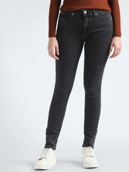 Calvin Klein - Medium-Wash Slim Fit Mid Rise Charcoal Jeans