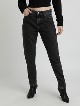 Calvin Klein - Medium-Wash Slim Fit Mid Rise Grey Jeans