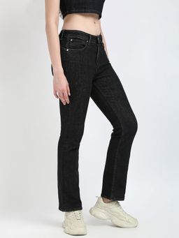 Calvin Klein - Cotton Slim Fit Mid Rise Black Jeans