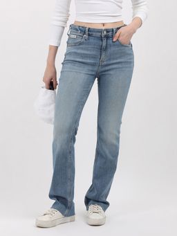 Calvin Klein - Light-Wash Slim Fit Mid Rise Blue Jeans