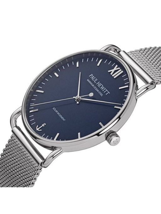 Analog Watch Mens Watches Paul Hewitt Sailor 39 Mm Watch Gold Blue