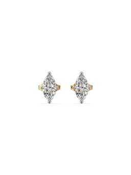 Lukson - Astra Marquise Pure Gold Lab Diamond Solitaire Stud Earrings
