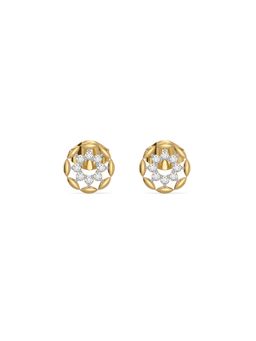 Lukson - Twilight Dew Pure Gold Lab Diamond Stud Earrings