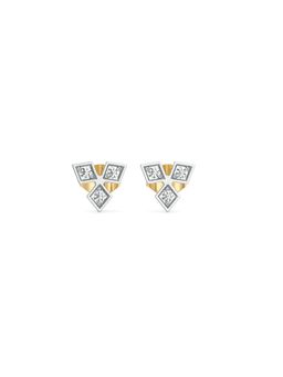 Lukson - Trishine Pure Gold Lab Diamond Stud Earrings