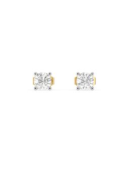 Lukson - Tender Glow Solitaire Studs Pure Gold Lab Diamond Earrings