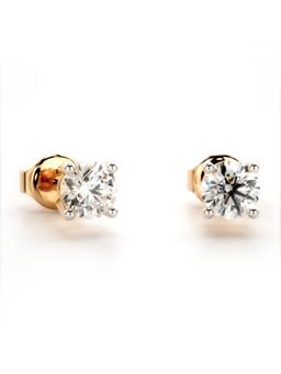 Valanova - Hallmarked 14K Rose Gold and Certified Lab Grown Diamond 0.80Cts Earrings