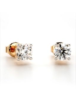Valanova - Hallmarked 14K Rose Gold and Certified Lab Grown Diamond 1.00Cts Earrings