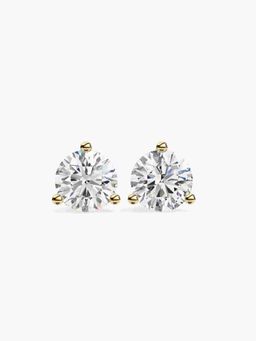 Valanova - Hallmarked 14K Yellow Gold and Certified Lab Grown Diamond 1.50Cts Earrings