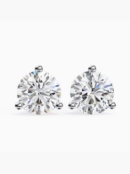 Valanova - Hallmarked 18K White Gold and Certified Lab Grown Diamond 4.00Cts Earrings