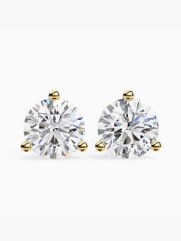 Valanova - Hallmarked 18K Yellow Gold and Certified Lab Grown Diamond 4.00Cts Earrings