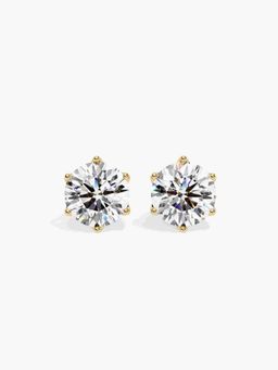 Valanova - Hallmarked 14K Yellow Gold and Certified Lab Grown Diamond 2.05Cts Earrings