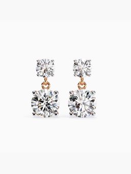 Valanova - Hallmarked 18K Rose Gold and Certified Lab Grown Diamond 1.95Cts Earrings