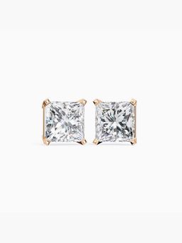 Valanova - Hallmarked 18K Rose Gold and Certified Lab Grown Diamond 1.00Cts Earrings