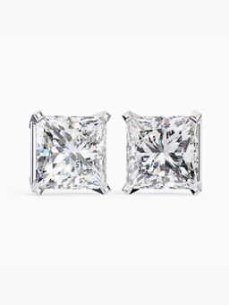 Valanova - Hallmarked 18K White Gold and Certified Lab Grown Diamond 3.00Cts Earrings
