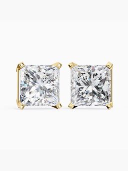 Valanova - Hallmarked 18K Yellow Gold and Certified Lab Grown Diamond 3.00Cts Earrings