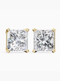 Valanova - Hallmarked 14K Yellow Gold and Certified Lab Grown Diamond 4.00Cts Earrings