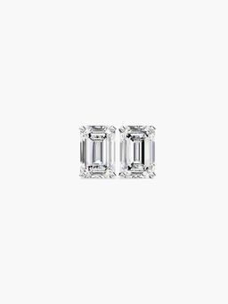 Valanova - Hallmarked 18K White Gold and Certified Lab Grown Diamond 0.50Cts Earrings