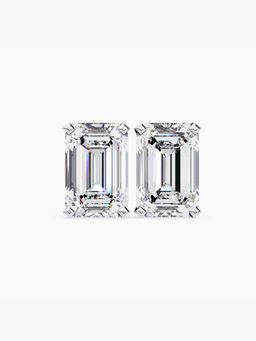Valanova - Hallmarked 18K White Gold and Certified Lab Grown Diamond 2.00Cts Earrings