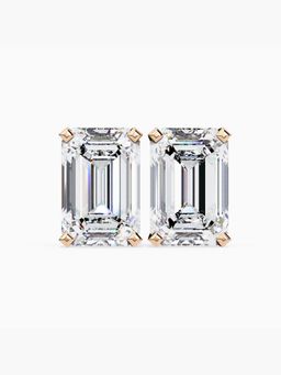 Valanova - Hallmarked 18K Rose Gold and Certified Lab Grown Diamond 3.00Cts Earrings