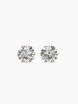 Valanova - Hallmarked 14K Yellow Gold and Certified Lab Grown Diamond 1.50Cts Earrings