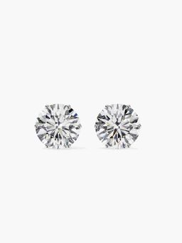 Valanova - Hallmarked 18K White Gold and Certified Lab Grown Diamond 2.00Cts Earrings